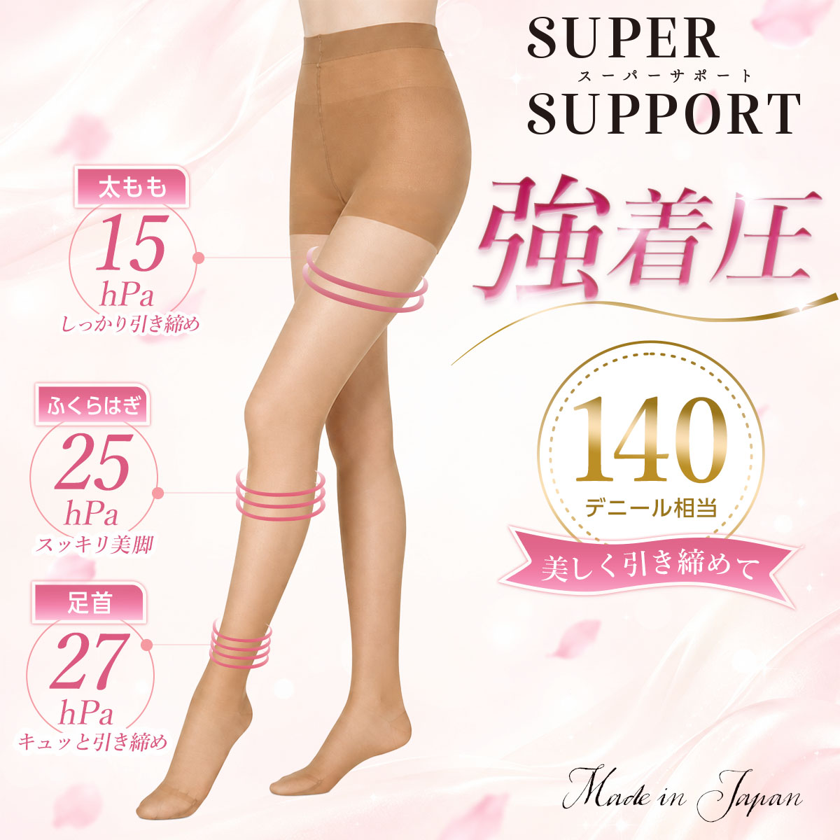 SUPER SUPPORT fukuske(フクスケ) パンティストッキング 140デニール