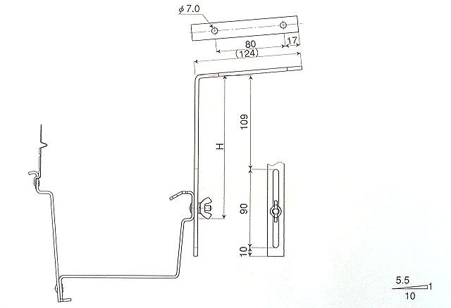 パナソニック大型雨樋 前高１３０Ｗ ニュー連 ルーフ兼用自在スレート