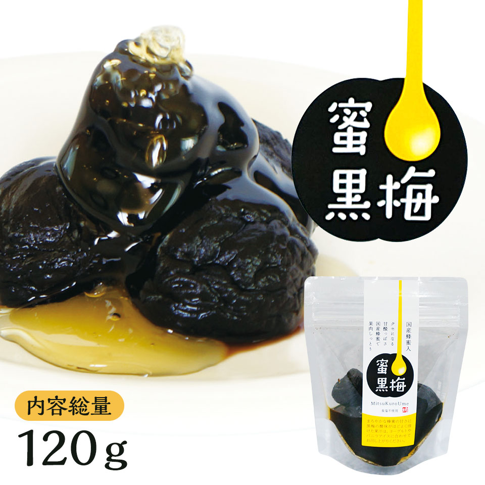 Yahoo! Yahoo!ショッピング(ヤフー ショッピング)蜂蜜入り熟成黒梅120g（スタンドパック） 無塩  福井県産 紅映梅 塩分0％ 黒梅　お取り寄せ グルメ ポイント利用