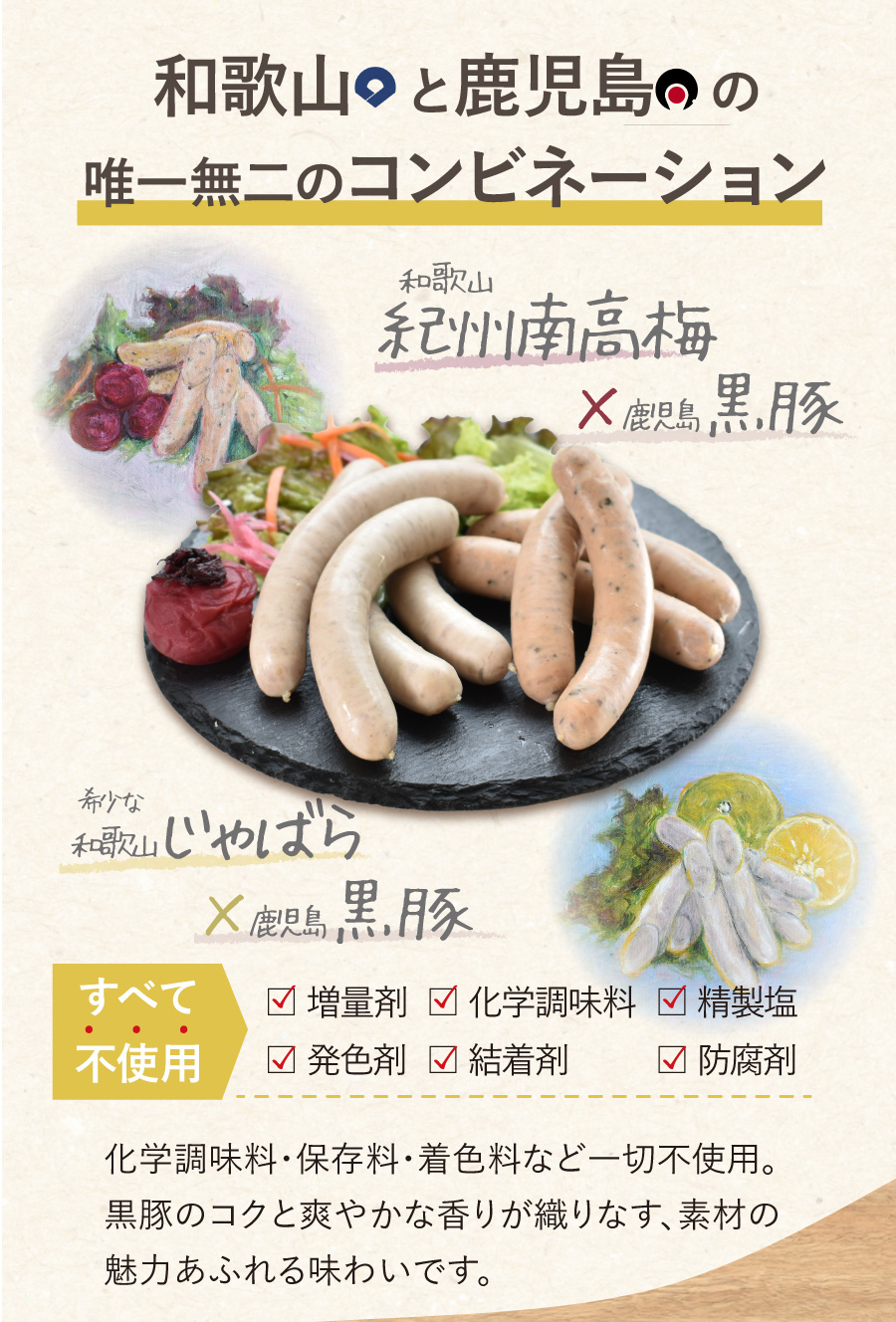 無添加で美味しい本当に安心できるソーセージ