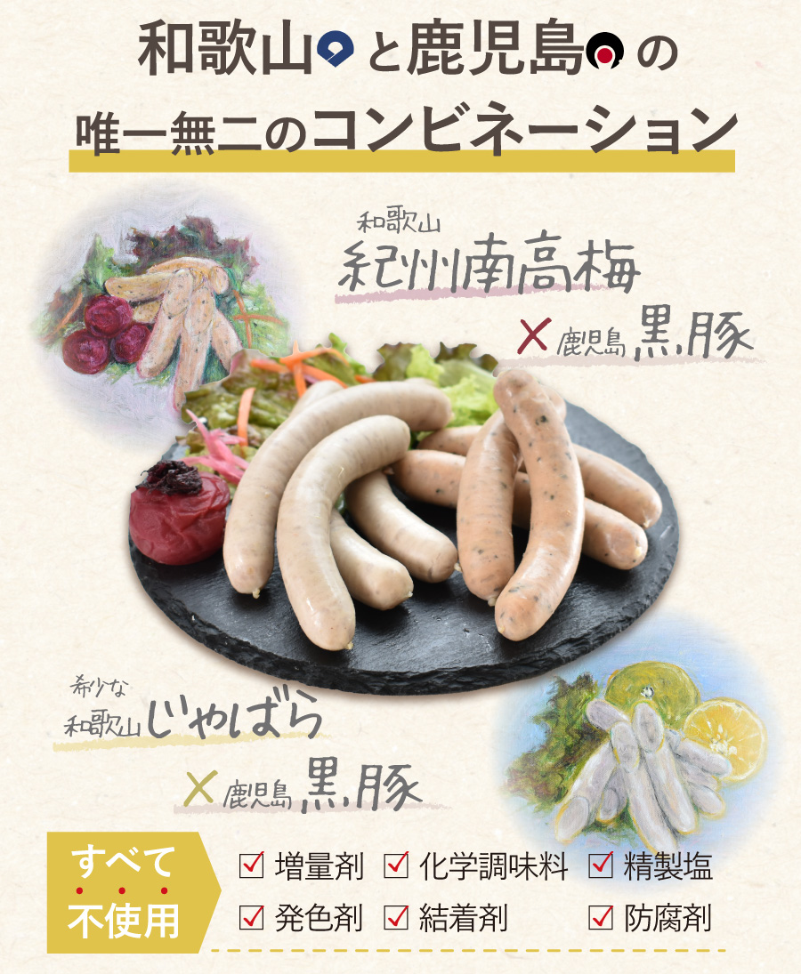 和歌山と鹿児島の唯一無二のコンビネーション