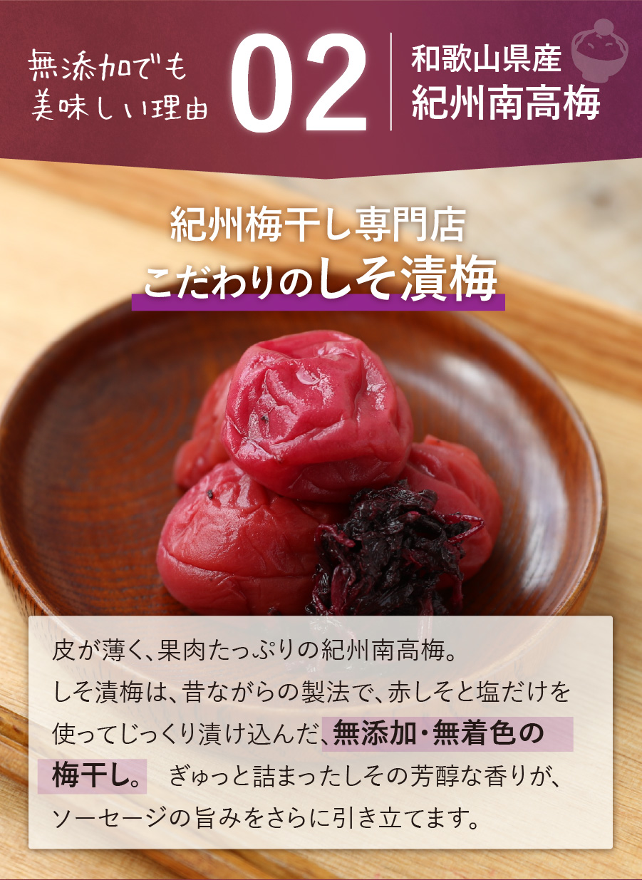 紀州梅干し専門店こだわりのしそ漬梅