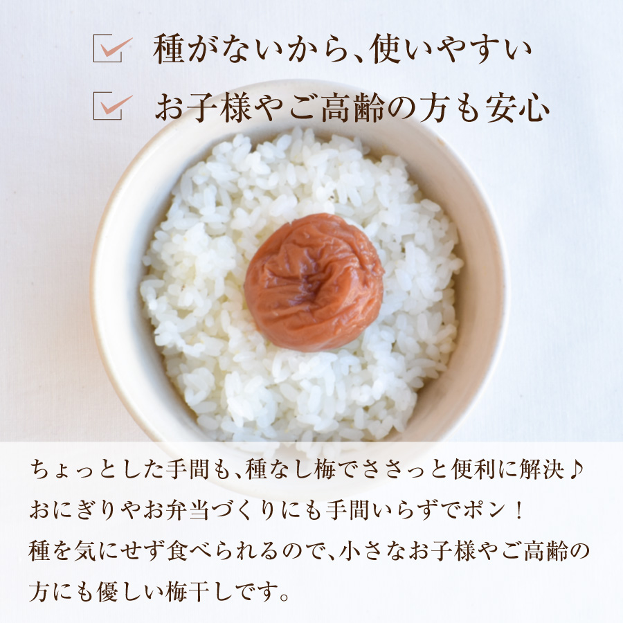 紀州南高梅 種なし梅200g