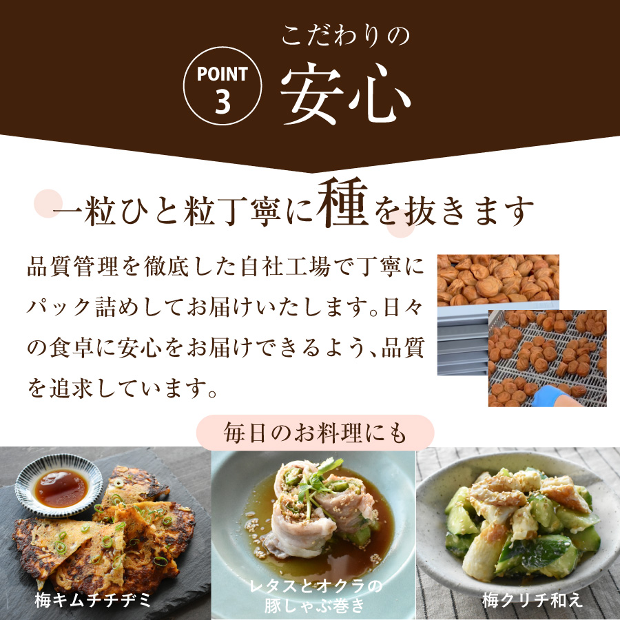 紀州南高梅 種なし梅200g