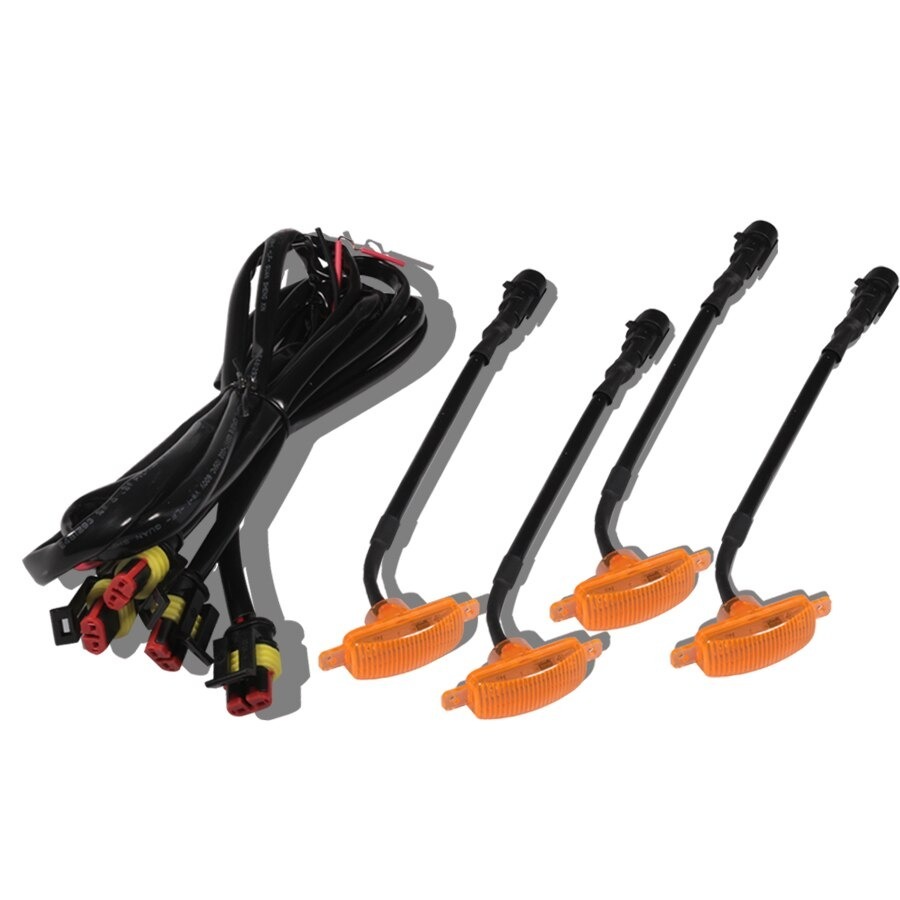 汎用 LED グリル ランプ 6Pセット グリルマーカー デイライト エアロ