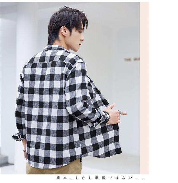 メンズ 長袖シャツ ブルー チェック柄 紳士服 黒シャツ 長袖 メンズポロシャツ チェックシャツ ボタンダウン カジュアルシャツ 春秋 新作 送料無料 :cscxnen0010:服屋123 - 通販 - Yahoo!ショッピング