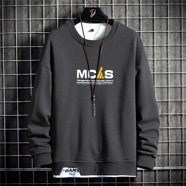 トレーナー メンズ プルオーバー トップス カジュアルウェア 長袖 長袖トレーナー レイヤードトレーナー オシャレ 春秋 送料無料 超特価