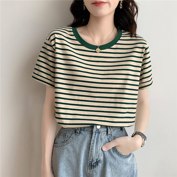 tシャツ マルチボーダーポロT レディース マルチボーダークロップドTシャツ – PIXIUM