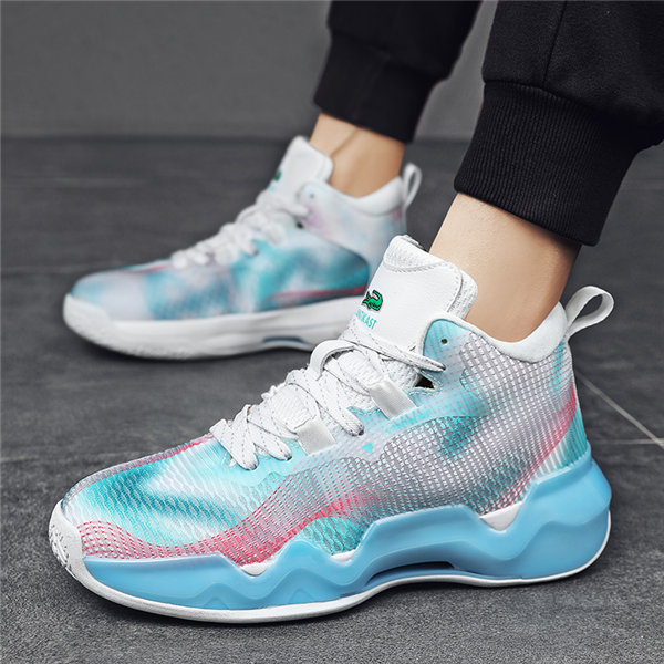 バスケットボールシューズ メンズ スポーツシューズ 厚底 衝撃吸収