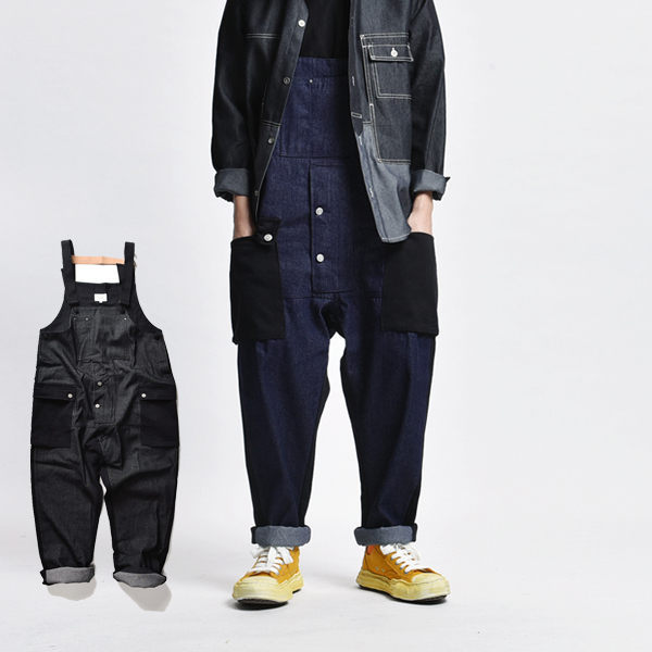 SEEALL ロンパース　サロペット　オールインワン　オーバーオール　ネイビー kha:ki｜Vネック オーバーオールVN OVERALLS サロペット