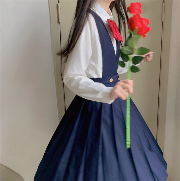 JK制服 セーラー服 上下セット 長袖 かわいい 学院風 学生服 ロング丈スカート ハロウィン 学園祭 入学式 卒業式 コスチューム 春夏秋  cosplay