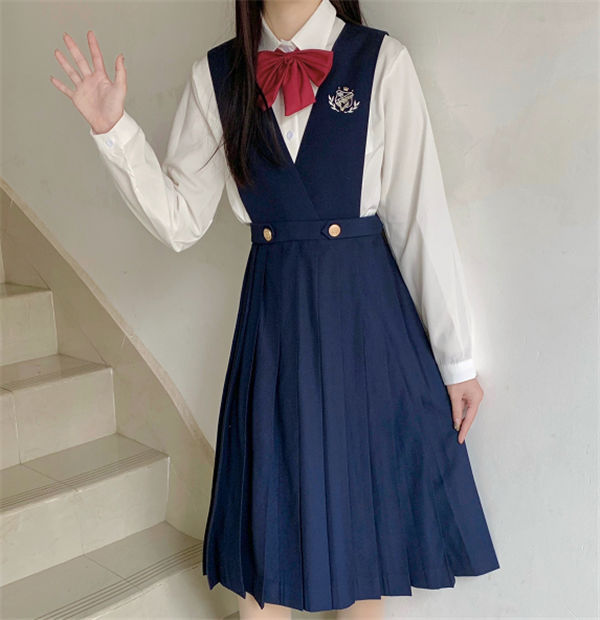 JK制服 セーラー服 上下セット 長袖 かわいい 学院風 学生服 ロング丈