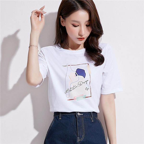 Tシャツ レディース 半袖 Tシャツ プリント 大人 かわいい トップス T