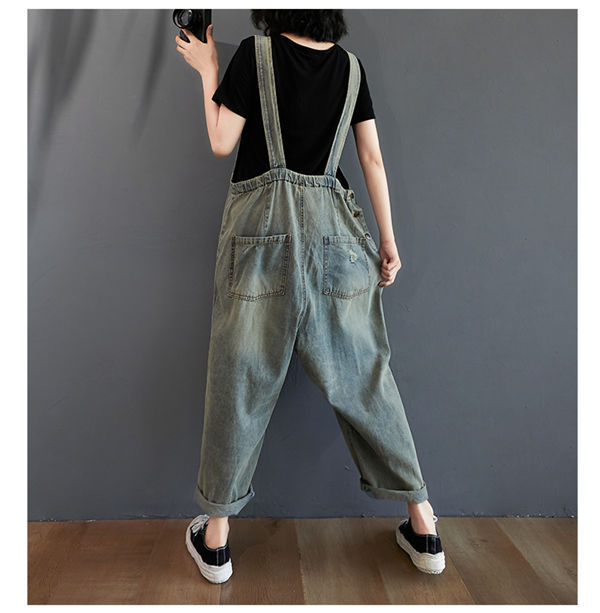 サロペットデニムパンツ レディース オーバーオール