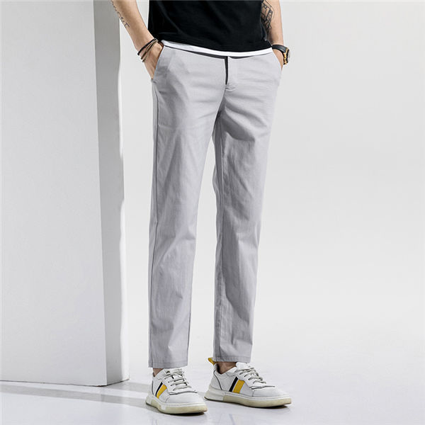 チノパン メンズ スキニーチノパンツ リネンパンツ 綿麻パンツ 綿麻ズボン コットンリネン 薄手 亜麻 春夏 ビジネス 通勤用 送料無料 Xiukunen0012 服屋123 通販 Yahoo ショッピング