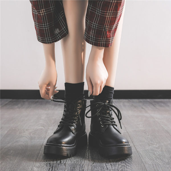 alexanderwang ブラック ローファーショートブーツ厚底 CARTER PLATFORM LOAFER BOOT IN LEATHER in BLACK | alexanderwang®