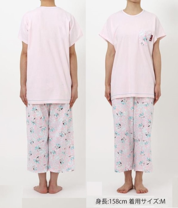 新品タグ付き【ワコール】婦人パジャマ 七分袖・八分丈パンツ Lサイズ ワコールwing☆レディースパジャマ 七分袖八分丈ズボン LL