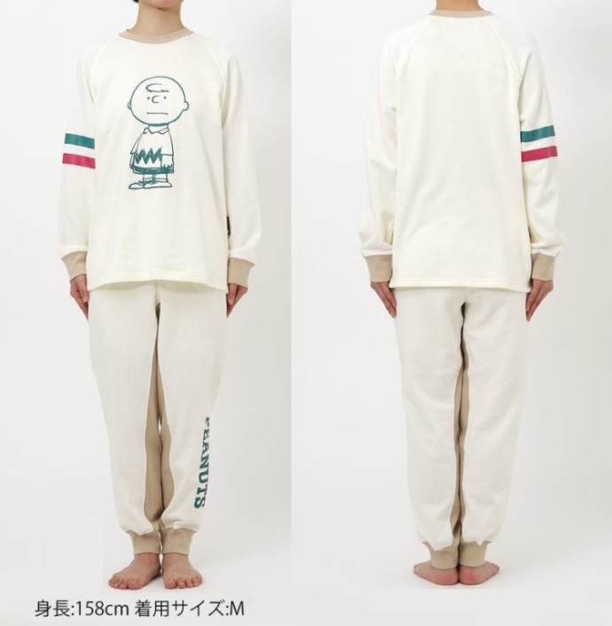 WACOAL（ワコール） レディースパジャマ 長袖長パンツ PEANUTS