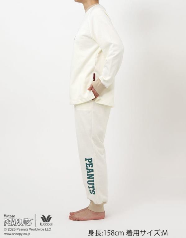 WACOAL（ワコール） レディースパジャマ 長袖長パンツ PEANUTS