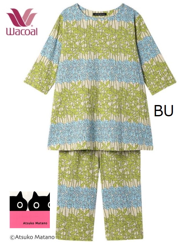 WACOAL（ワコール） レディースパジャマ マタノアツコ半袖長パンツ