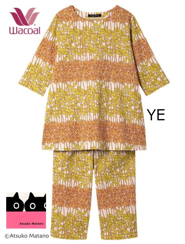 WACOAL（ワコール） レディースパジャマ マタノアツコ半袖長パンツ
