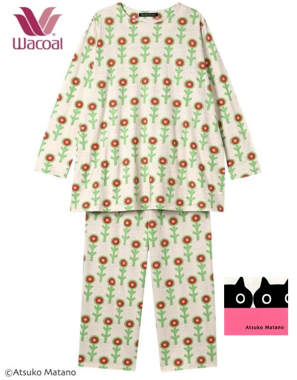 WACOAL（ワコール） レディースパジャマ マタノアツコ長袖長パンツ