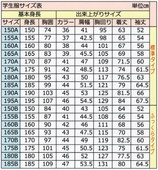 学生服上下セット ニューブラッカル（Ａ体）○学生服ソフトカラー