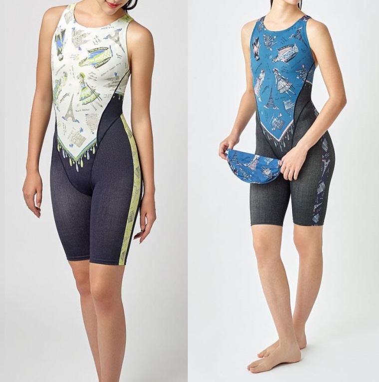 新品 ワコール スイムウェア 水着 13号 LL オールインワン 花柄 ネイビー 新品 ワコール スイムウェア 水着 13号 LL オールインワン 花柄