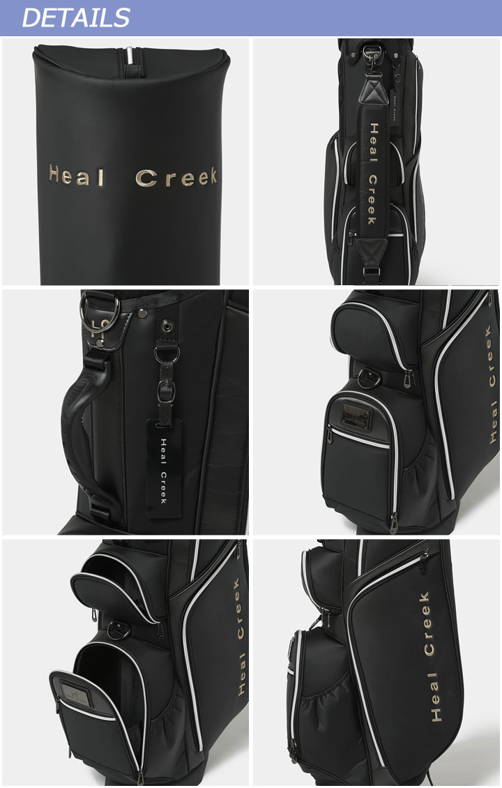 Heal Creek ヒールクリーク スタンド キャディバッグ ブラック 未使用 Heal Creek ヒールクリーク 003-11200 ブラック スタンド