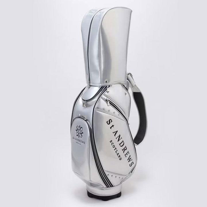 ST ANDREWS スタンドバッグ シルバー St ANDREWS 期間限定特価 セントアンドリュース 042-3980310