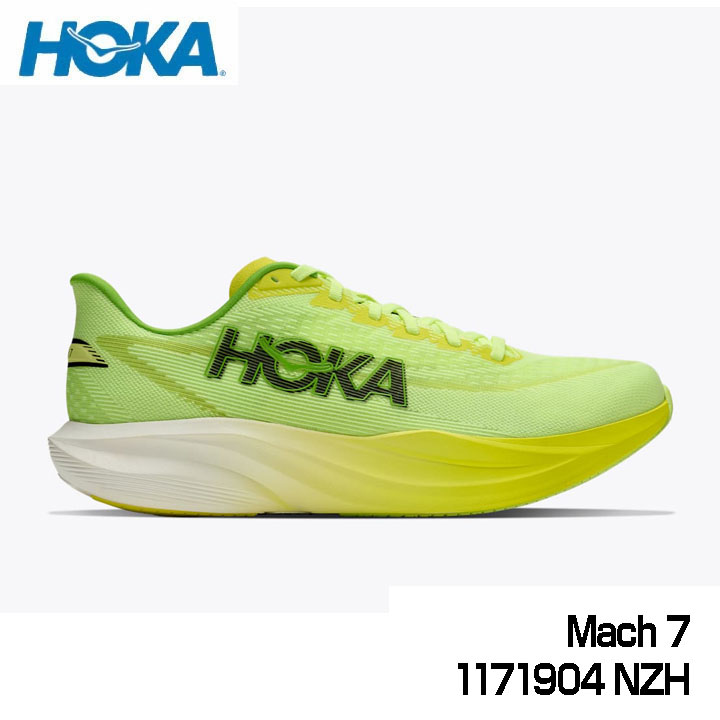 HOKA �z�J 1171904 MACH 7 NEON YUZU/�iNZH�j  �����Y �}�b�n 7  �����j���O �V���[�Y  �}���\�� �W���M���O 10p