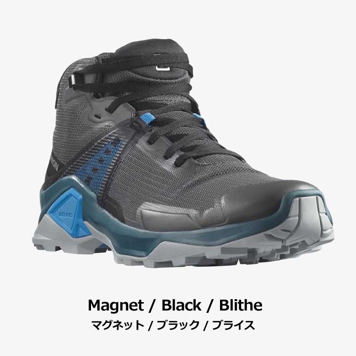 サロモン L41599900 X RAISE 2 MID GORE-TEX ハイキングシューズシューズ メンズ マグネット/ブラック/ブライス Magnet/Black/Blithe SALOMON 20p