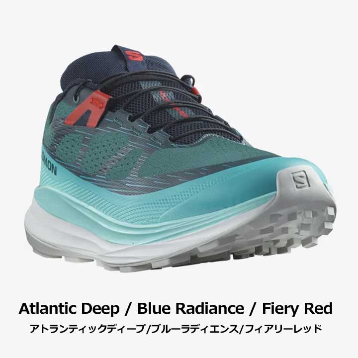 サロモン L47042500 ULTRA GLIDE 2 トレイルランニングシューズ メンズ ウルトラ グライド 2 Atlantic Deep/Blue Radiance/Fiery Red SALOMON 24p 即納