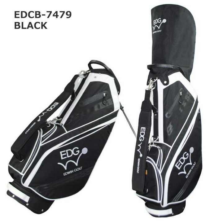 EDWIN GOLF 9.5型スタンドバッグ EDCB-3479 キャディバッグ (ブラック