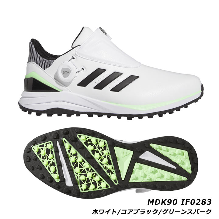 adidas/アディダス ゴルフシューズ【ホワイト/27.0ｃｍ】新品！ adidas（アディダス） MDK90-IF0283CBGS ボア24 スパイクレス ゴルフ