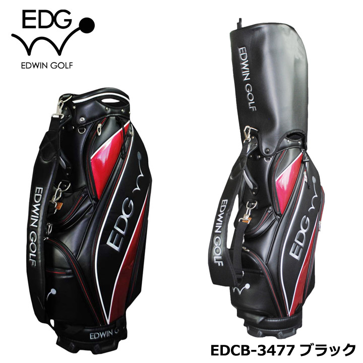EDWIN ゴルフ キャディバッグ ブラック・デニム 2405edcb-3477bk.jpg