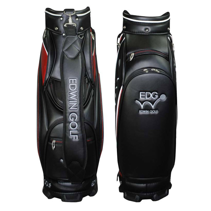 EDWIN GOLF 9.5型キャディバッグ EDCB-3477 キャディバッグ (ブラック