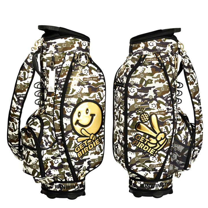 ウィンウィンスタイル CB-169 ゲットバーディカモ (カーキ)  軽量 カートバッグ GET BIRDIE! CAMO  CART BAG ゴルフキャディバッグ WINWIN STYLE WINWIN STYLE（ウィンウィンスタイル） CB-169 ゲットバーディカモ