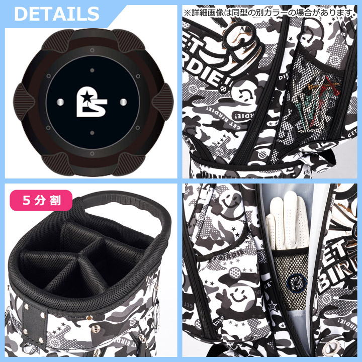 ウィンウィンスタイル CB-169 ゲットバーディカモ (カーキ)  軽量 カートバッグ GET BIRDIE! CAMO  CART BAG ゴルフキャディバッグ WINWIN STYLE WINWIN STYLE（ウィンウィンスタイル） CB-169 ゲットバーディカモ