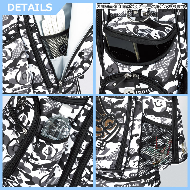 ウィンウィンスタイル CB-166 ゲットバーディカモ (ホワイト)  軽量 スタンドバッグ GET BIRDIE! CAMO  STAND BAG ゴルフキャディバッグ WINWIN STYLE WINWIN STYLE（ウィンウィンスタイル） CB-166 ゲットバーディカモ