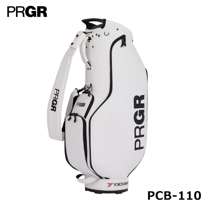 PRGRキャディーバック PCB110ホワイト PRGR プロギア PCB-110 カジュアル キャディバッグ ホワイト 9.0