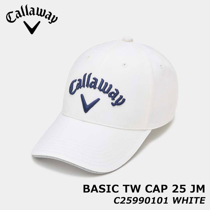 �L�����E�F�C C25990101 �x�[�V�b�N�c�C���L���b�v 1030(WH) JM 25 �X�q �z�������X�x�� �z���C�g CALLAWAY BASIC TW CAP 25 JM MENS 20p