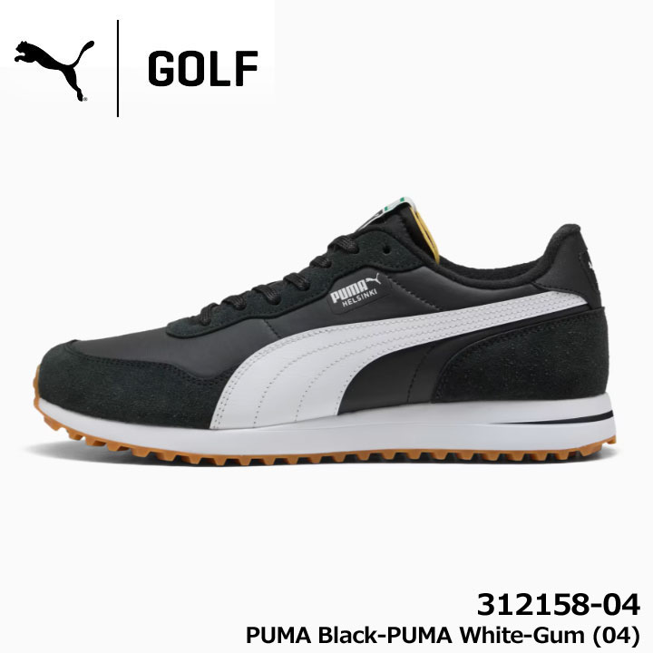 プーマゴルフ PMJ-312158-04 プーマ HELSINKI G (04)プーマブラック/プーマホワイト/ガム メンズ・ユニセックス 25fw 25p PUMA（プーマ） プーマゴルフ 312158-04 ヘルシンキ スパイクレス