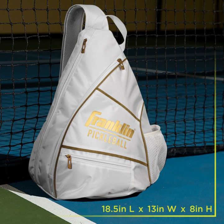 フランクリン 52823C5 ピックルボール スリングバッグ ホワイト/ゴールド SLING BAG WHITE/GOLD PICKLEBALL Franklin フランクリン 52823C5 ピックルボール スリングバッグ ホワイト