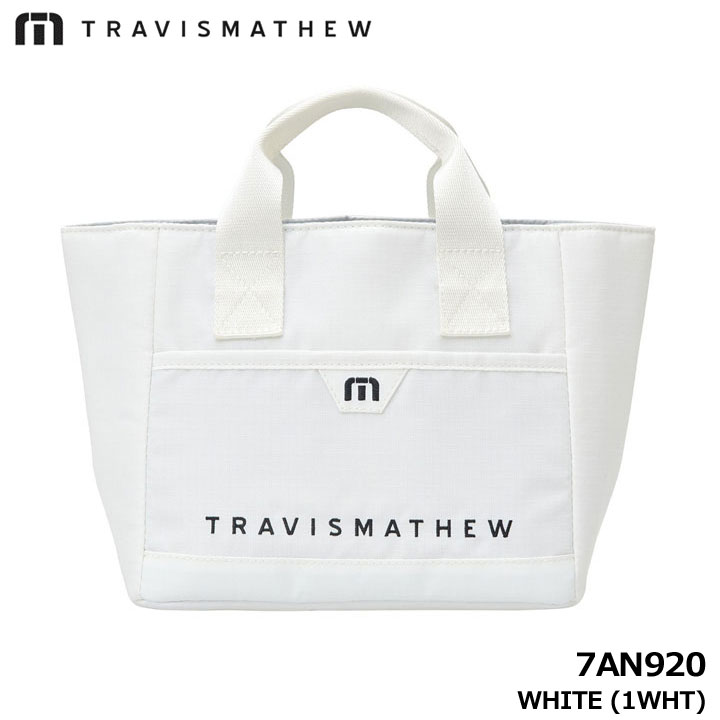 TRAV IS MATHEW（トラヴィスマシュー）ミニトートバッグ　白黒 TRAVISMATHEW トラヴィスマシュー 7AN920 MP ミニバッグ ホワイト ユニ