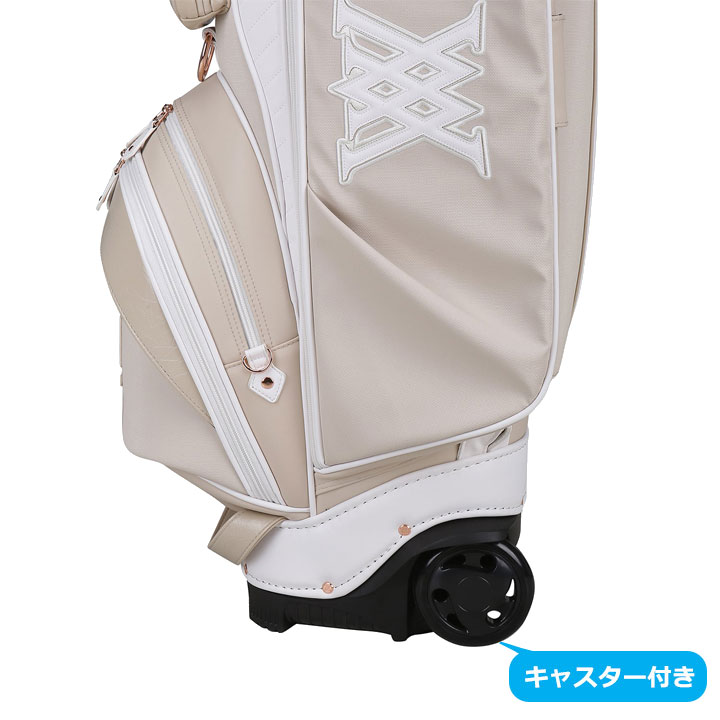 【新品未使用】ANEW GOLF（アニューゴルフ）スタンドキャディバッグベージュ anew Golf キャディバック（スポーツ用品）（色：ベージュ系）の