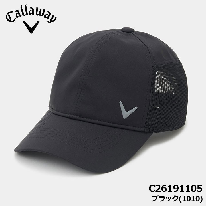 Callaway（キャロウェイ） C26191105 撥水メッシュ キャップ ブラック