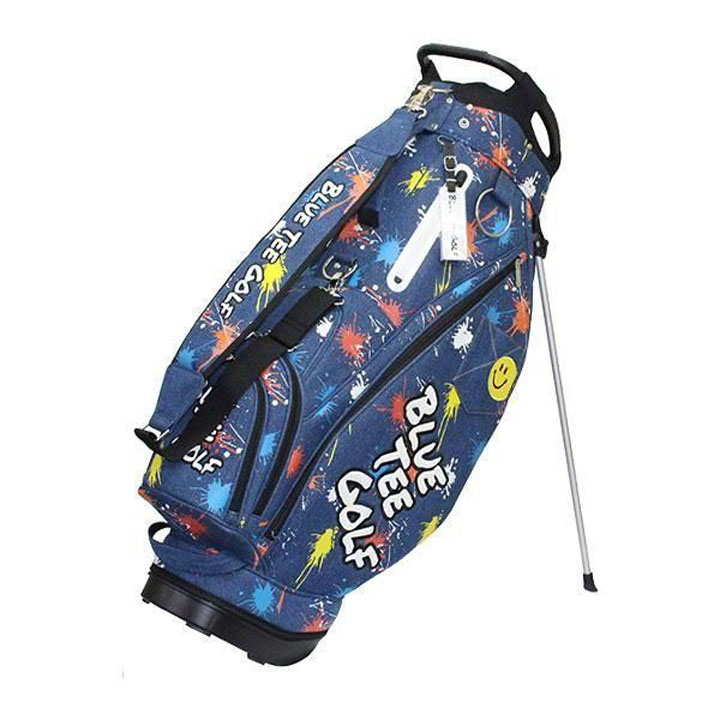 ブルーティー ゴルフ CB-028 デニムペイント スタンド キャディバッグ【即納】 BLUE TEE GOLF（ブルーティーゴルフ） 【2025モデル】ブルーティー