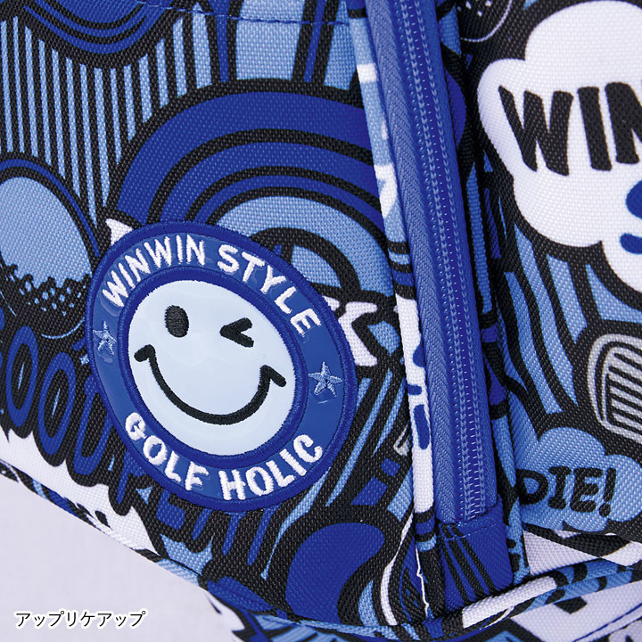 WINWIN ウインウインスタイル　スタンド式　軽量キャディバッグ ネイビー WINWIN STYLE（ウィンウィンスタイル） 【2026モデル】ウィンウィン