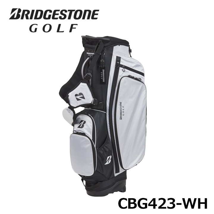 ブリヂストン ゴルフ キャディバッグ 軽量スタンドモデル CBG423 WH 白 9.5型 2.5kg 軽量 BRIDGESTONE GOLF 10p  : 2407cbg423wh : フルショット Yahoo!店 - 通販 - Yahoo!ショッピング